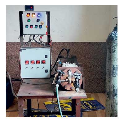 Industrial testing arrangement